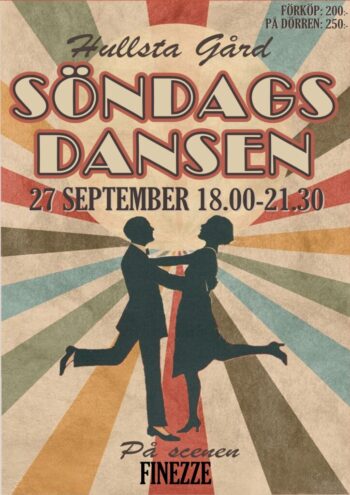 27/9 Söndagsdans