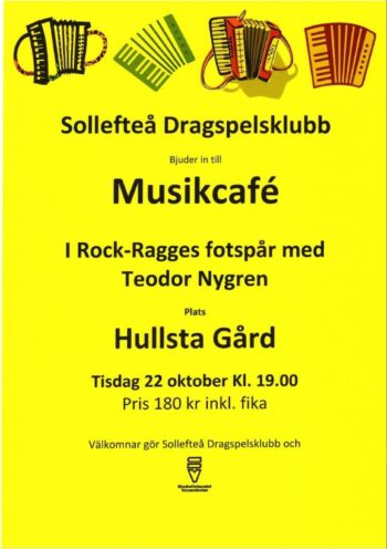 22/10 Musik Cafe - Sollefteå Dragspelsklubb