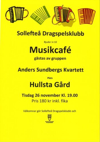 26/11 Musikcafe - Sollefteå Dragspelsklubb