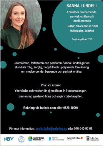 12/3 Föreläsning med Sanna Lundell